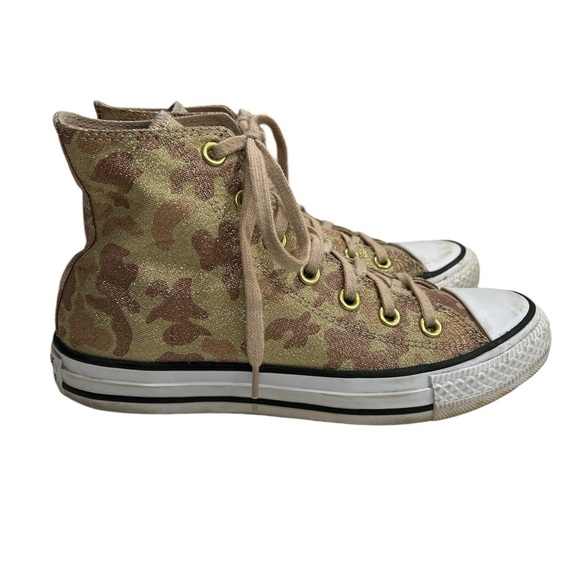 Converse Chuck Taylor All Star High in Lurex Camo - Picture 1 of 10